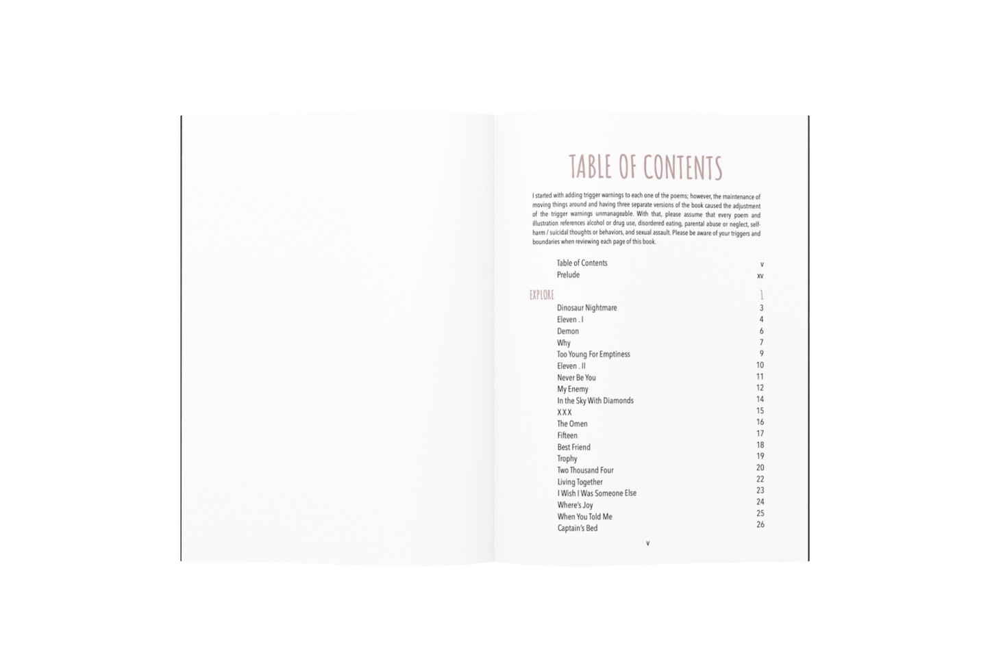 Hardcover Book of Thoughts